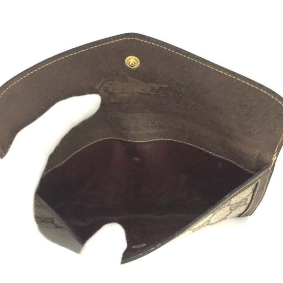 613152T Gucci Wallet Long Interlocking G GG Logo Beige PVC - Picture 7 of 10